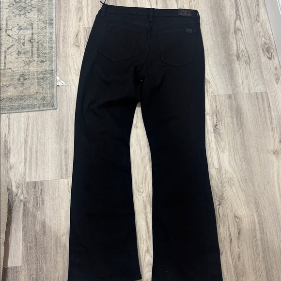 Jen7 for 7 for all mankind Black Flared Pants with Gold Button Accents  NWT 6 - Picture 8 of 8